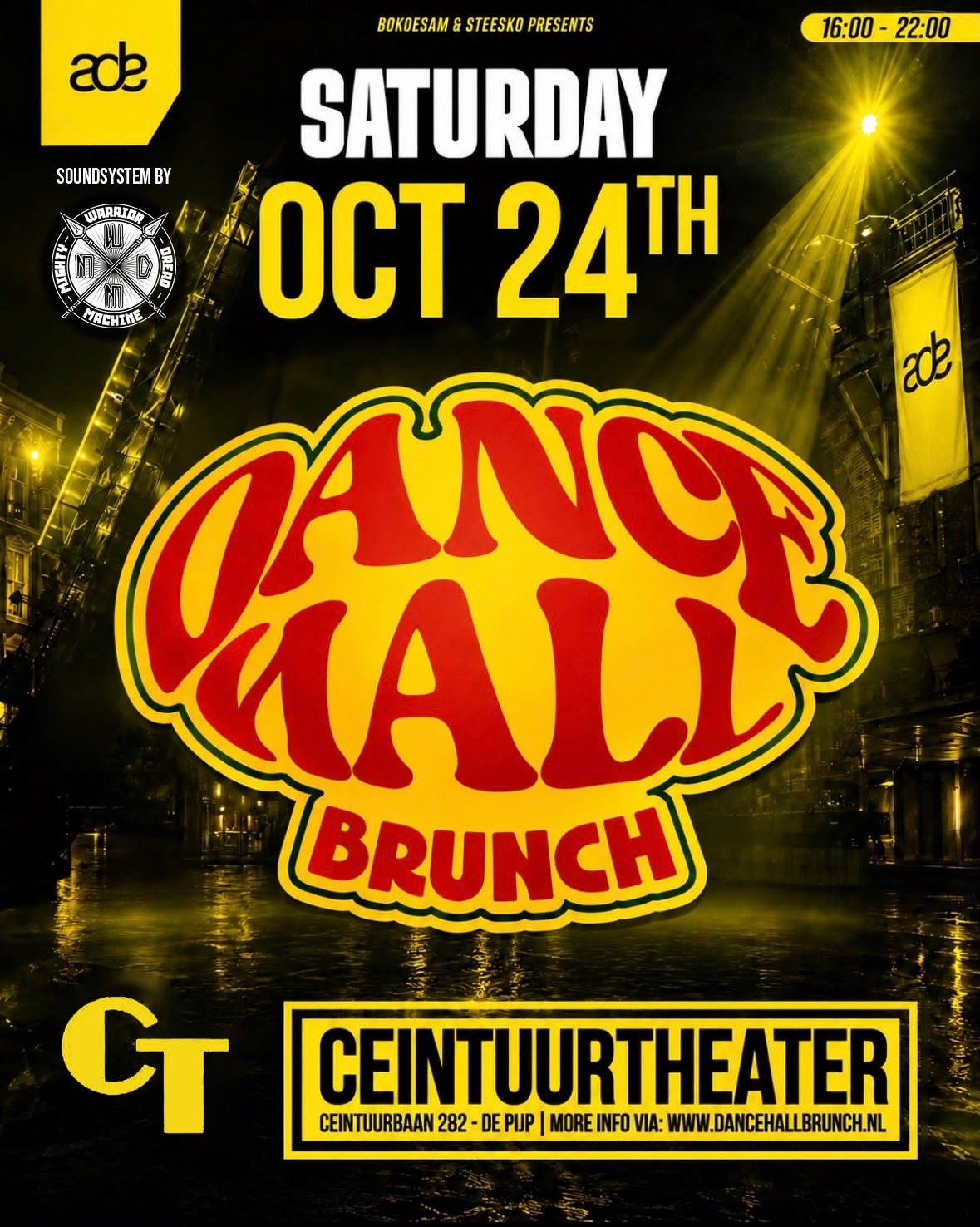 Dancehall Brunch × ADE — Saturday 24 October, Ceintuurtheater